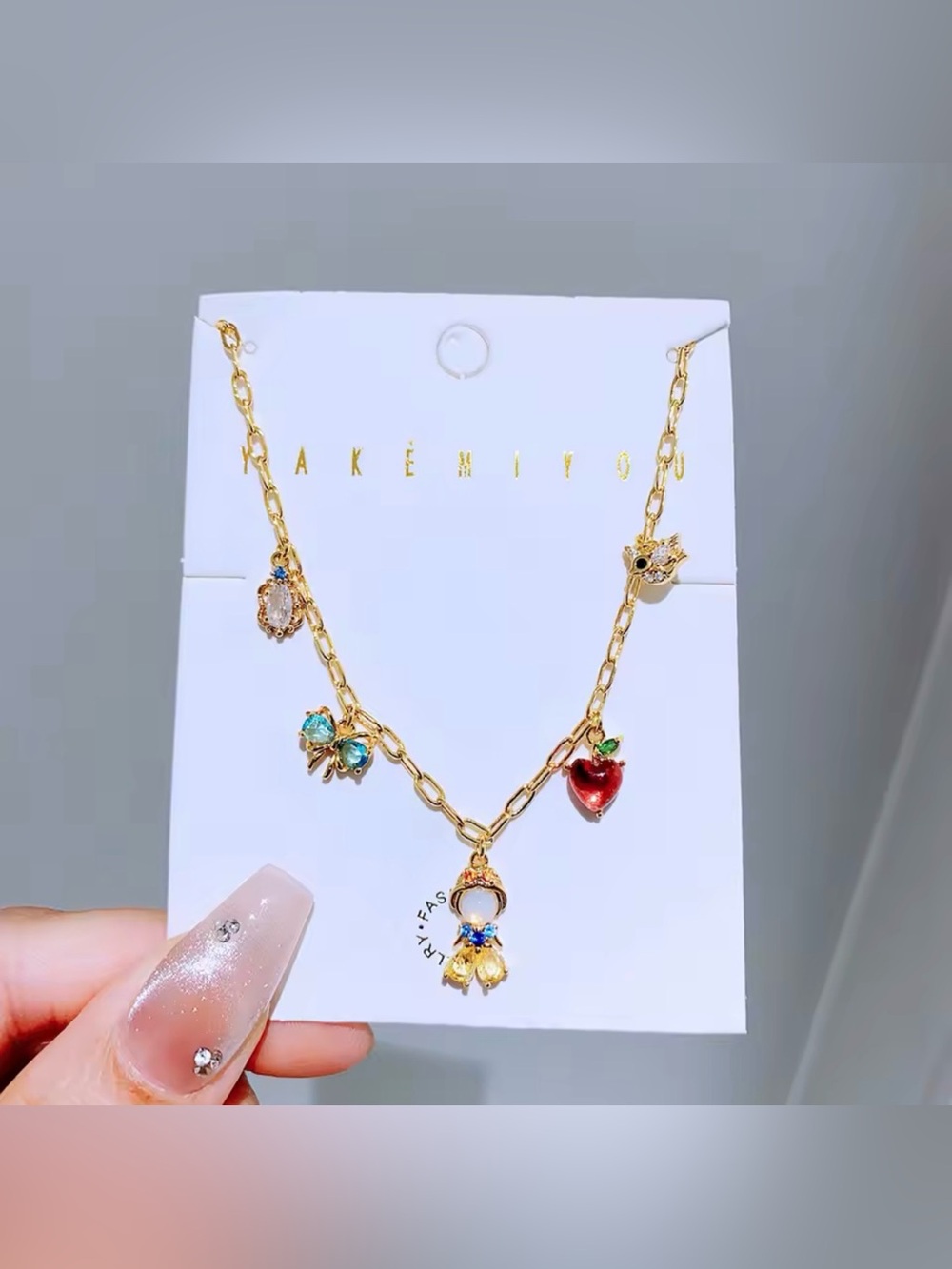 Snow White Charm Necklace